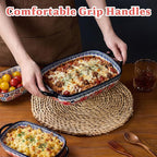 Ceramic Casserole Dishes for Oven, Hand-painted Polish Pottery Baking Dish Set - Image 6