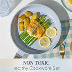 CAROTE Ceramic Cookware Set Nonstick, Non-Toxic & PFAS-Free, Dishwasher - Image 4