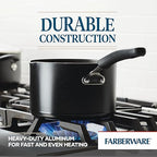 Farberware Cookstart DiamondMax Nonstick Straining Saucepan, Dishwasher Safe - Image 4