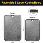 Plastic Cutting Board Dishwasher Safe, 2 Cutting Boards Large Cutting Board - Image 3