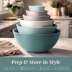 COOK WITH COLOR Mixing Bowls with TPR Lids - Image 3
