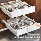 Seinloes 2 Pack Pull Out Cabinet Organizer Expandable Width and Depth, Slide - Image 8