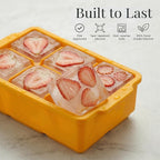 KitchFort Large Silicone Ice Cube Tray, Easy Release 2" Big Ice Cubes - Image 2