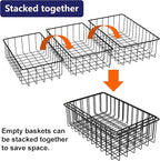 Joben Oligey 9 PACK Small Wire Storage Baskets - Image 3