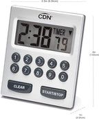 CDN Direct Entry 2- Alarm Digital Kitchen Timer | Counts Up & Down, 10 Hours by - Image 11