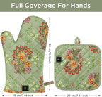 BONTHEE Oven Gloves Heat Resistant Potholder Set Oven Gloves - Image 2