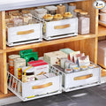 2Pack Pull out Cabinet Organizer, Heavy Duty Slide out Pantry Shelves Drawer by Kitstorack