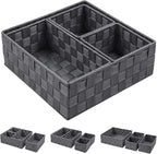 Posprica Woven Storage Baskets for Organizing, Small Baskets Cube Bin Container - Image 2