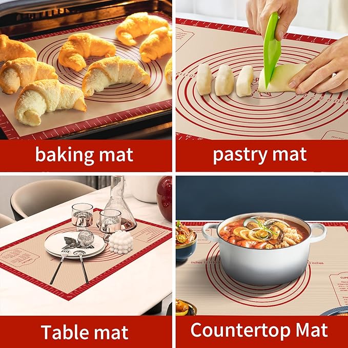 Non Stick Silicone Pastry Mat, Dough Mat - Image 6