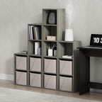 Furinno PASIR Book Shelf, 5-Tier Tall Narrow Bookshelf, Open Shelves Bookcase - Image 2