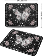 Skeleton Butterfly Dish Drying Mat Black Skull Absorbent Dish Drainer - Image 2
