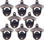 8 PCS Bottle Opener Wall Mount, Vintage Screw in Cola Opener Bulk by Wallmountedbottleopener