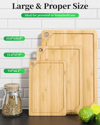Kitsure Bamboo Cutting Board Set - Image 2