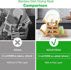 NOVAYEAH Bamboo Dish Drying Rack - Image 3