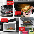 EATEX 16-Piece Deep Glass Casserole Dishes - Image 3