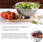 Bellemain Micro-perforated Stainless Steel Colander-Dishwasher Safe - Image 2