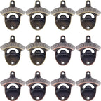 12 PCS Beer Bottle Opener Wall Mount, Post Mount Bottle Cap Openers Bulk by Wallmountedbottleopener