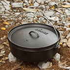 Lodge 6 Quart Pre-Seasoned Cast Iron Camp Dutch Oven - Image 2