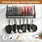 Housolution Pan Rack Wall Mounted, 24.8" Vertical Lid Organizer - Image 3