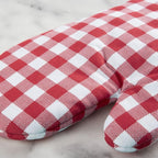 KitchenAid Gingham Oven Mitt 2-Pack Set, Passion Red - Image 4