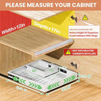 2 Pack Pull out Cabinet Organizer, Width Depth, - Image 2