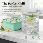KitchFort Large Silicone Ice Cube Tray, Easy Release 2" Big Ice Cubes - Image 5