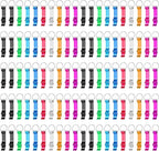 400 Pack Colorful Metal Bottle Opener Keychains Bulk, Tiny Beverage Opener by Yugada