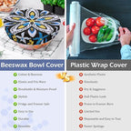 5-Size Reusable Beeswax Bowl Covers - Image 7