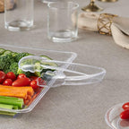 Plasticpro 12'' Serving Tongs Heavy Duty Reusable Kitchen and BBQ Clear Serving - Image 2