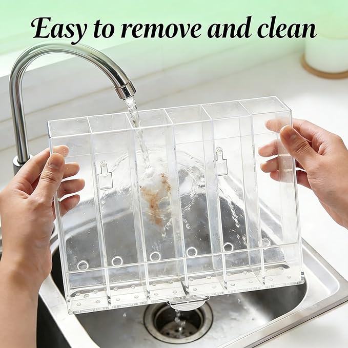 10''Acrylic Straw Holder for Cabinet Door - Image 3