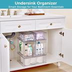 Vtopmart 6 Pack Clear Stackable Storage Drawers, Plastic Drawers - Image 7