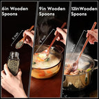 6in Wooden Spoons, Small Wooden Utensils - Image 4