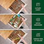 ROYAL CRAFT WOOD Luxury Bamboo Kitchen Drawer Organizer - Image 8