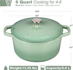 VORRINGARD Enameled Cast Iron Dutch Oven Pot - Image 2