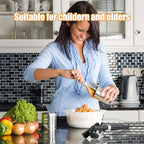 2 in 1 Safety Can Opener Manual Smooth Edge & Bottle Opener, - Image 7