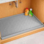 Jin&Bao Waterproof Under Sink Mat 25" x 22", Thick Silicone Mat Cabinet by Jin%26Bao