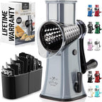 Zulay Kitchen Rotary Cheese Grater 5 Blade Cheese Shredder by ZulayKitchen