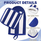 Reallnaive Oven Mitts and Pot Holders 4 Pcs Set - Image 3