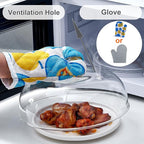 10 Inch Borosilicate Glass Microwave Splatter Cover - Image 5