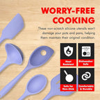 Chef Craft - Premium Silicone Kitchen Tools and Utensils Set, Non-Scratch - Image 3