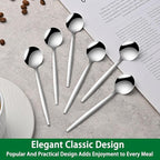 5.1 Inches Stainless Steel Coffee & Tea Spoon, 6-Piece Cute Mini Spoons - Image 6