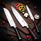 imarku 3 Pieces Knife Set, Japanese High Carbon Stainless Steel Chef Knife Set - Image 2
