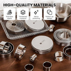 12 Pcs 304 Stainless Steel Biscuit Cutter Set - Image 5