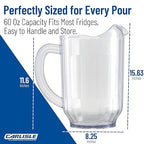 Carlisle FoodService Products Versapour Clear Pitcher Tall Pitcher - Image 4