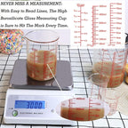 High Borosilicate Glass Measuring Cup-V-Shaped Spout，Glass Measuring Beaker - Image 3