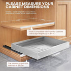 Seinloes 2 Pack Expandable Width Pull Out Cabinet Organizer 21" Deep - Image 2