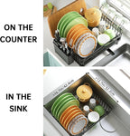 Dish Drying Rack, Dish Racks for Kitchen Counter, Detachable Dish Drainer - Image 8