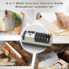 Light Blonde 5 in 1 Electric Knife Sharpener - Image 7