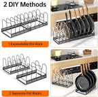 MUDEELA 2 Pack Pots and Pans Organizer Rack - Image 6