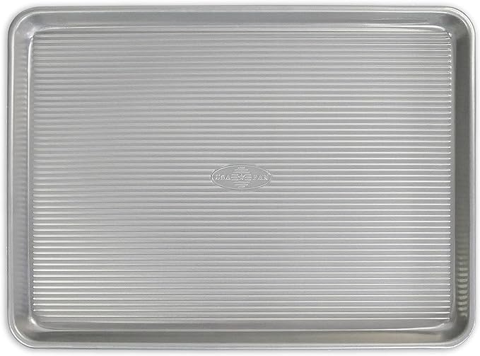USA Pan Bakeware Nonstick Half Sheet Pan, Baking Sheet, Aluminized Steel by USAPan